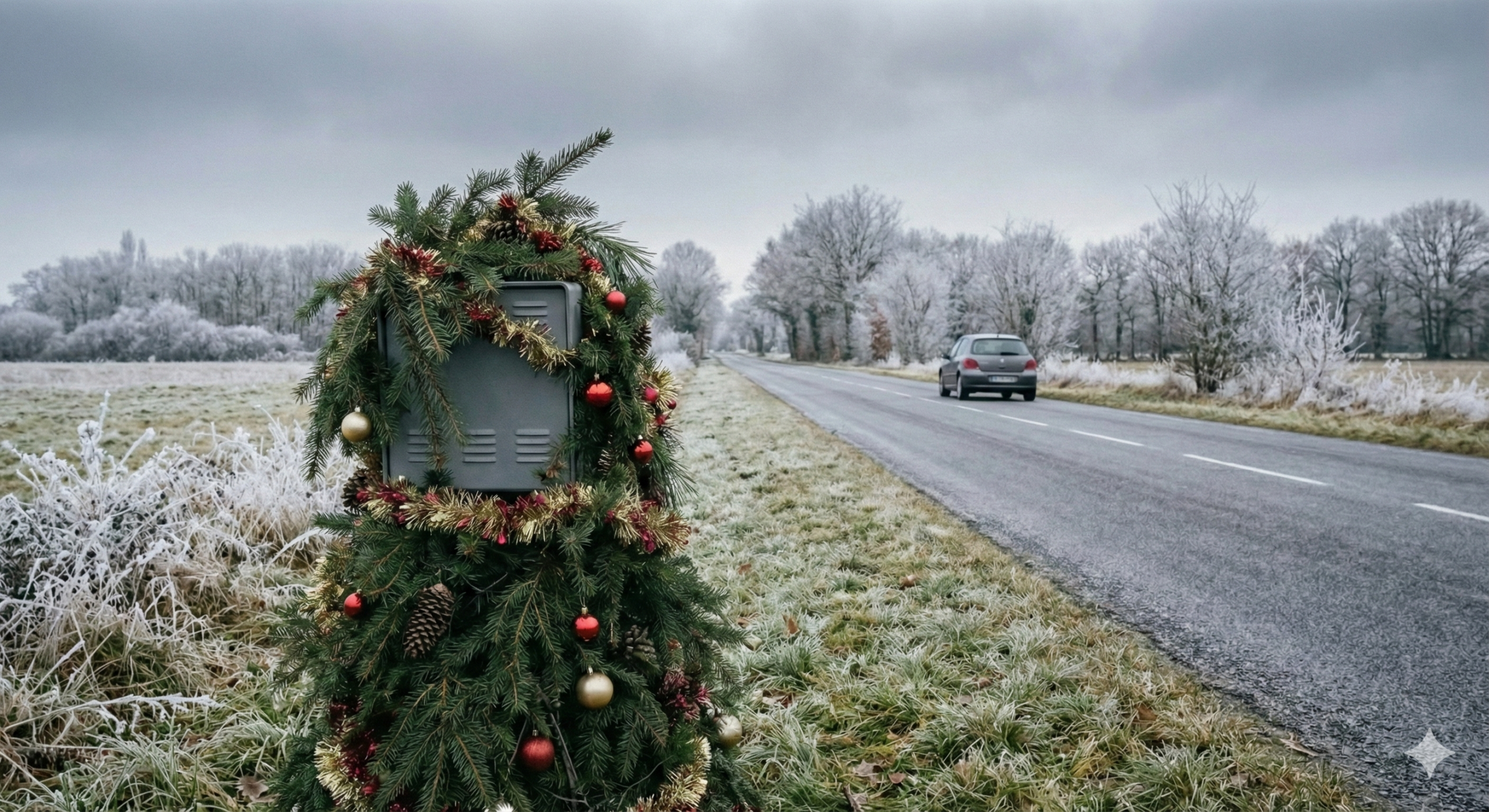 radar sarthe sapin de noël, radar automatique masqué branche sapin, insolite radar noël, dégradation radar sarthe humour, radar cadeau automobiliste, gendarmerie sarthe enquête, radar tourelle décoration noël, photo radar déguisé, vandalisme festif radar, sécurité routière sarthe décembre, radar inopérant fêtes fin d'année, sapin noël sur radar, amende dégradation bien public, contrôle vitesse neutralisé sarthe, radar rn le mans.