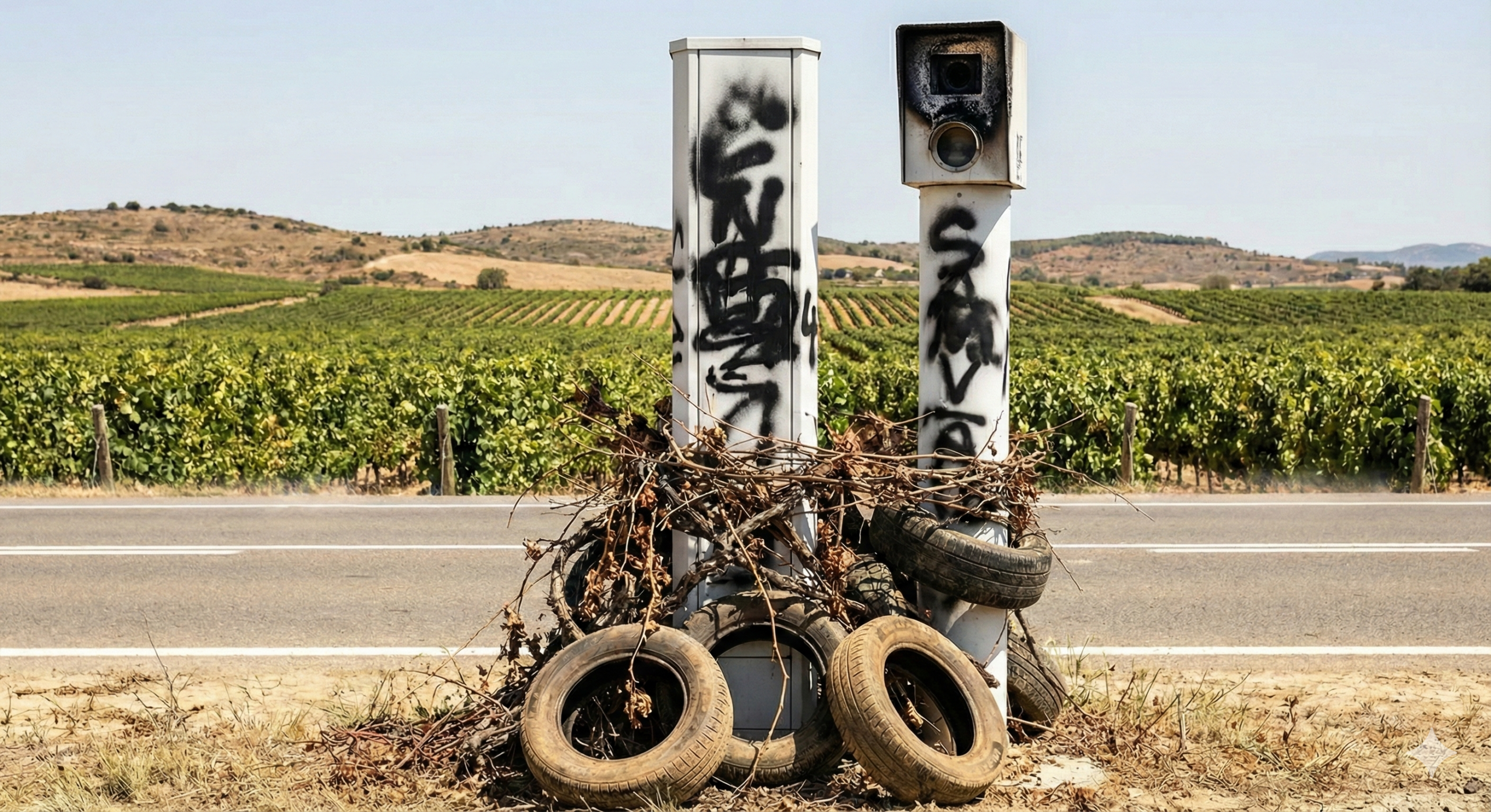 radar tourelle hérault vandalisé, viticulteur biterrois colère radar, dégradation radar béziers, radar incendié viticulture, manifestation agricole hérault radar, gendarmerie enquête vandalisme radar 34, radar tourelle hors service, crise viticole occitanie radar, coût remplacement radar tourelle, action syndicale viticulteurs.