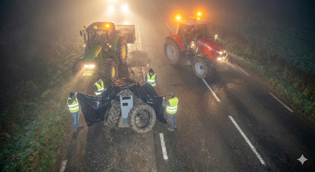 agriculteurs yonne radar bâché, manifestation fdsea 89, jeunes agriculteurs radar, colère agricole janvier 2026, radar d606 neutralisé, radar n77 auxerre, bâche plastique radar, mercosur agriculteurs, syndicat agricole yonne.
