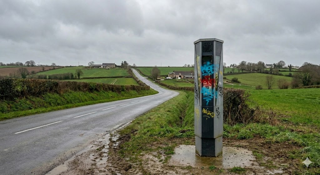 radars vandalisés maine-et-loire, radar tourelle d961 saint-georges-des-gardes, radar rd160 coron, dégradation radar choletais, radar peinture blanche 49, sécurité routière anjou, gendarmerie chemillé enquête, radar mesta fusion cholet, vandalisme mauges.