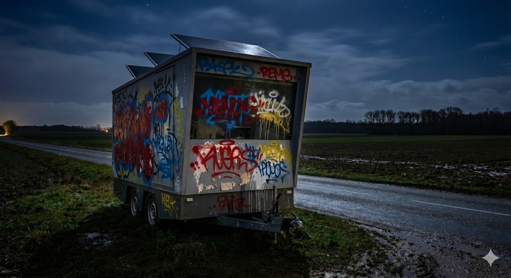 radar chantier labergement-lès-seurre, vandalisme radar côte-d'or, radar autonome tagué, sécurité routière 21, gendarmerie seurre, radar aveuglé peinture, dégradation bien public, radar mobile d976, excès vitesse bourgogne.