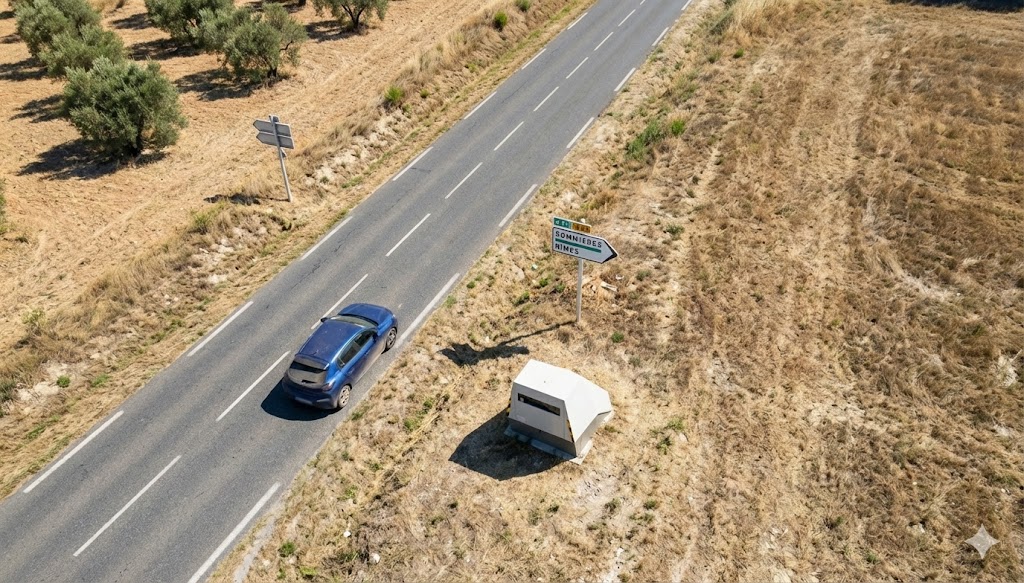 gard radar installé dans trois communes carte précise, radar chantier Sommières D6110, contrôle vitesse Aigues-Mortes D62, radar autonome Gaujac D6086, amende excès vitesse Gard, info trafic 30.