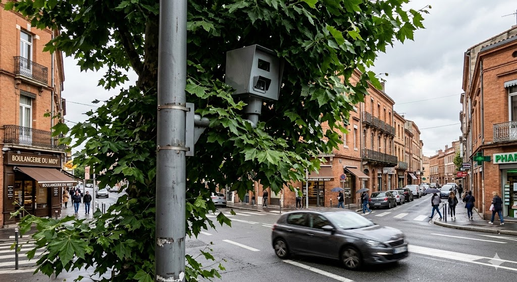 radar urbain caché Toulouse arbres, polémique radar vitesse Toulouse, cabine radar dissimulée branches, flash radar automatique invisible, amende excès vitesse ville, contester contravention radar caché, sécurité routière agglomération toulousaine, radar tourelle miniature ville, flash franchissement feu rouge, panneau signalisation radar absent, radar autonome urbain piétons, prévention routière mairie Toulouse, retrait points permis conduire, avocat droit routier contestation, automobilistes en colère radar, radar masqué feuillage route, infraction code de la route, dispositif contrôle vitesse urbain, équipement verbalisation automatique caché, radar urbain nouvelle génération.