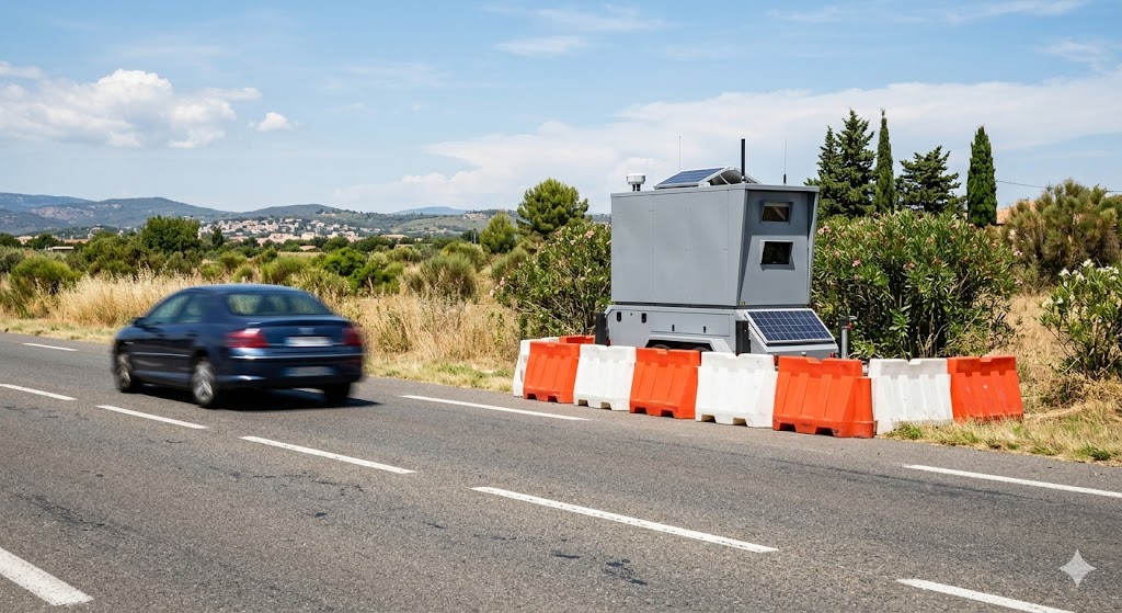 radar de chantier Rivesaltes D900, radar autonome Pyrénées Orientales, prolongation contrôle vitesse route, flash radar travaux Perpignan, amende excès vitesse D900, sécurité routière zone chantier, radar déplaçable route départementale, limitation vitesse travaux Rivesaltes, prévention routière sud France, retrait points permis conduire, contravention radar automatique autonome, équipement contrôle vitesse chantier, cabine radar gris route, dangerosité route travaux D900, flash radar deux sens, contestation amende excès vitesse, trafic routier Perpignan Narbonne, radar temporaire route départementale, agence nationale traitement automatisé, sanction pénale code route.