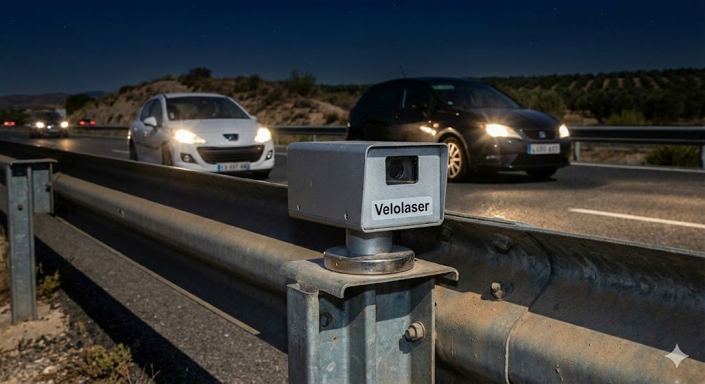 radar mobile invisible AP7, contrôle vitesse frontière espagnole, nouveau radar Velolaser Espagne, amende excès vitesse Catalogne, boîtier radar sur glissière, police routière en Espagne, vacances France Espagne voiture, directive européenne amende Eucaris, radar indétectable autoroute AP7, excès de vitesse en Espagne.