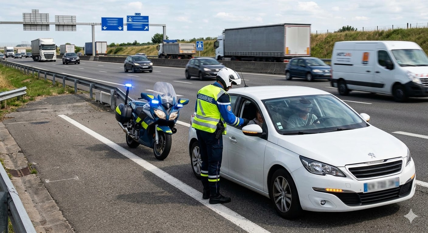 bande d’arrêt d’urgence autoroute, amende circulation BAU points, retrait 3 points permis, stationnement dangereux autoroute amende, vidéo verbalisation bande arrêt, contester PV ligne antai, panne voiture sécurité autoroute, gendarmerie contrôle flux routier, sécurité routière triangle gilet, suspension permis de conduire, cas force majeure dépannage, facture remorquage preuve justice, amende classe 4 circulation, couloir secours pompier ambulance, circulation inter files moto BAU, code de la route sanctions, amende forfaitaire minorée délais, avocat droit routier contestation, infraction stationnement abusif autoroute, flash caméra vidéo surveillance.