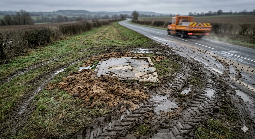 radar neutralisé agriculteurs Le Breuil, retrait cabine radar RD395, colère monde agricole route, destruction radar automatique tracteurs, radar recouvert fumier bâche, sécurité routière département du Rhône, enlèvement radar vandalisé gendarmerie, remplacement équipement contrôle vitesse, dégradation bien public amende, manifestation tracteurs route départementale, cabine radar hors service, radar autonome aveuglé vandalisme, action coup de poing agricole, sécurité circulation automobilistes Rhône, excès de vitesse tolérance zéro, radar tourelle vandalisé pneus, infraction code de la route, peine prison destruction radar, amende dégradation équipement public, radar de chantier retiré.