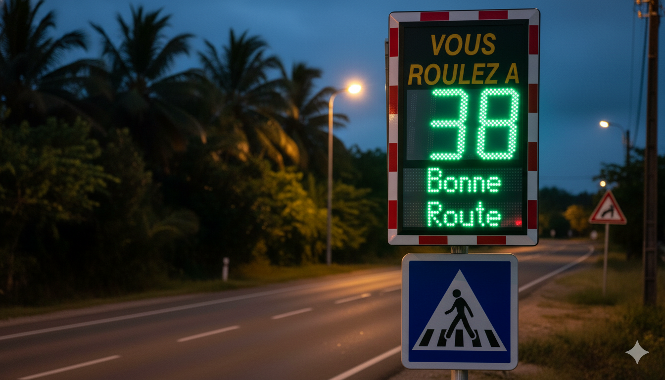radar pédagogique mtsamboro, radar pédagogique mayotte affichage vitesse, radar pedagogique sans accent mtsamboro, panneau affichage vitesse mtsamboro, zone scolaire mtsamboro sécurité, sécurisation acoua circulation, acoua signalisation routière renforcée, radar pédagogique entrée d’agglomération, radar pédagogique limitation 30 50, affichage vitesse conducteur mayotte, sécurité piétons écoles mayotte, traversée piétonne mtsamboro, prévention excès de vitesse mayotte, radar pédagogique efficacité études, marge de vitesse rappel visuel, campagne sécurité routière mayotte, contrôles complémentaires gendarmerie acoua, radar répressif vs pédagogique explication, bonnes pratiques conduite mayotte, vitesse moyenne réduite près écoles, panneaux rappel vitesse acoua, circulation locale axe fréquenté mayotte, amendes non émises par radar pédagogique, maintenance et calibration affichage vitesse, radar pédagogique visibilité nuit pluie.