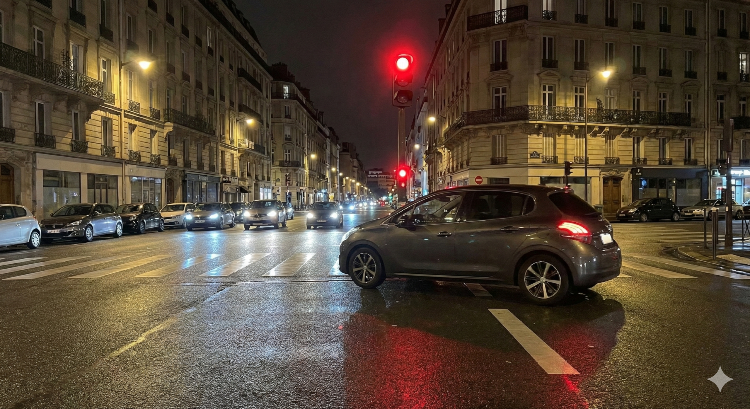 Infractions à 4 points, retrait 4 points permis, non respect feu rouge, panneau stop glissé, refus de priorité à droite, excès vitesse entre 40 et 50 kmh, circulation sens interdit, marche arrière autoroute, amende 135 euros classe 4, permis probatoire stage obligatoire, lettre 48N réception, suspension permis de conduire, franchissement passage niveau, demi-tour autoroute, statistiques accident carrefour, sécurité routière priorité.
