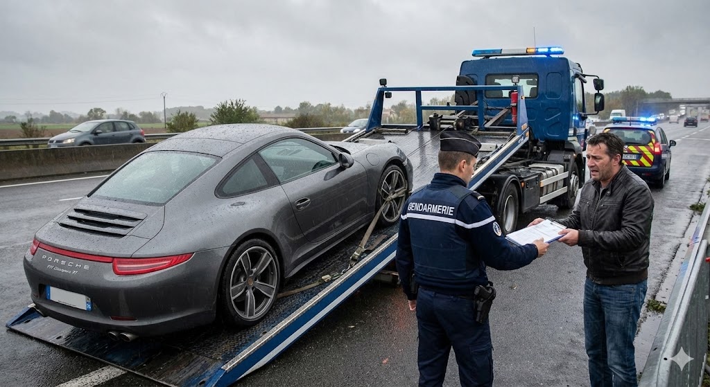 grand excès de vitesse délit, sanctions routières france, tribunal correctionnel route, confiscation véhicule immédiate, suspension permis vitesse, gendarmerie contrôle vitesse, délit routier première fois, avocat droit routier, sécurité routière sanctions, saisie fourrière.