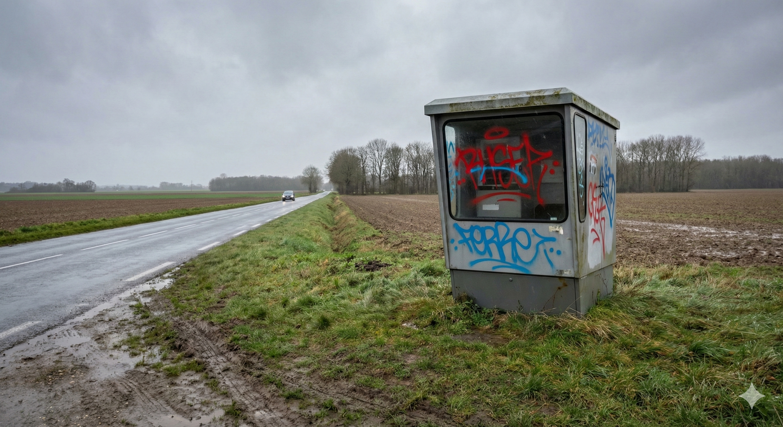 radar aisne vandalisé, rd1044 laon crépy radar, radar autonome dégradé aisne, peinture sur radar mobile, enquête gendarmerie laon, sécurité routière aisne, vandalisme bien public 02, radar chantier hors service, coût réparation radar, photo radar tagué.