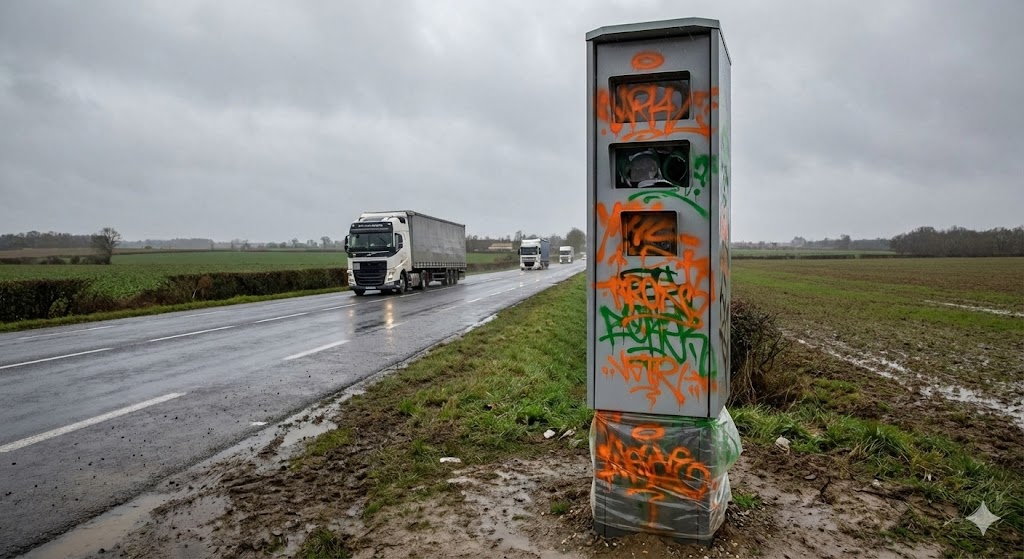 radars saint-sornin-leulac vandalisés, vandalisme radar haute-vienne, radar rn145 tagué, sécurité routière 87, radar tourelle nord haute-vienne, gendarmerie bellac enquête, dégradation bien public, radar hors service limousin, peinture radar, excès vitesse rn145.