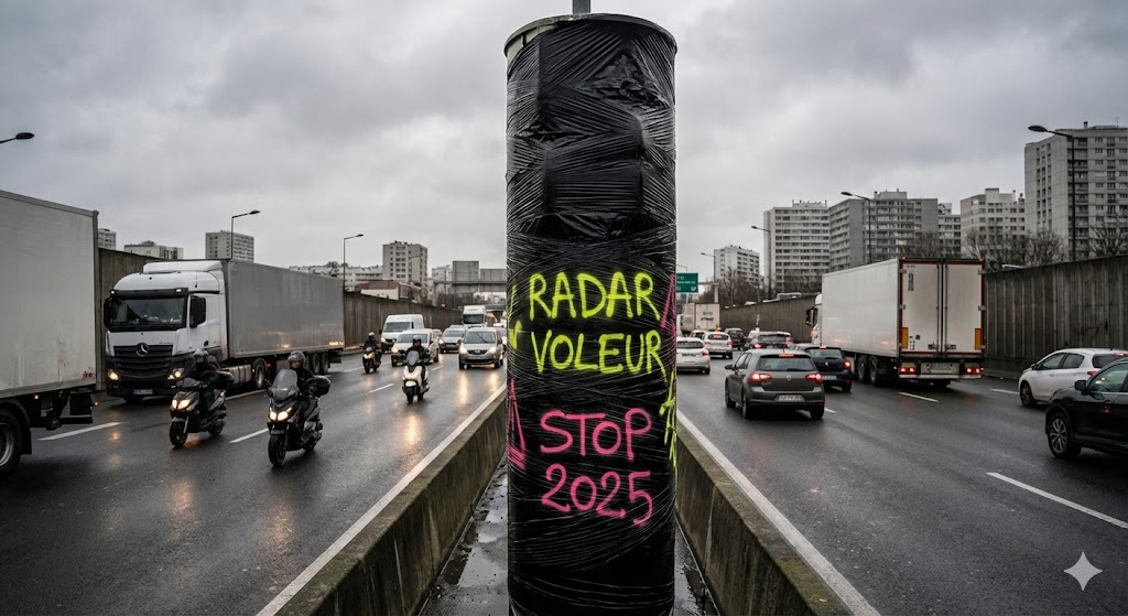 france radars vandalisés 2025, augmentation destruction radars, radar tourelle occulté île-de-france, sécurité routière occitanie radars détruits, france radars vandalisés bilan, radar chantier peinture, mortalité routière hausse