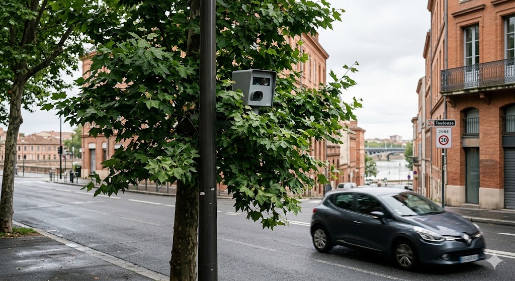 radar urbain caché Toulouse arbres, polémique radar vitesse Toulouse, cabine radar dissimulée branches, flash radar automatique invisible, amende excès vitesse ville, contester contravention radar caché, sécurité routière agglomération toulousaine, radar tourelle miniature ville, flash franchissement feu rouge, panneau signalisation radar absent, radar autonome urbain piétons, prévention routière mairie Toulouse, retrait points permis conduire, avocat droit routier contestation, automobilistes en colère radar, radar masqué feuillage route, infraction code de la route, dispositif contrôle vitesse urbain, équipement verbalisation automatique caché, radar urbain nouvelle génération.