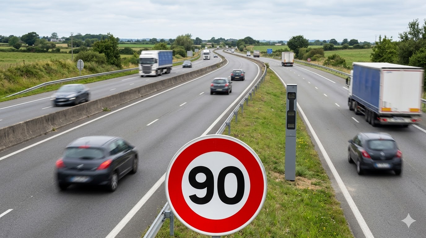 radar vitesse abaissée Saint-Yvi, amende excès vitesse RN165, radar fixe Finistère 90, limitation vitesse 90 km/h, sécurité routière Bretagne voie express, retrait point permis conduire, flash radar automatique Saint-Yvi, prévention routière automobilistes Finistère, contester amende antai ligne, panneau limitation vitesse 90, voie express bretonne 110, gendarmerie contrôle vitesse 29, amende forfaitaire excès vitesse, radar route nationale 165, protection usagers route Finistère, sanction changement vitesse soudain, vigilance conducteur panneau signalisation, radar chantier vitesse modifiée, nouveau réglage radar fixe, contester flash signalisation absente.