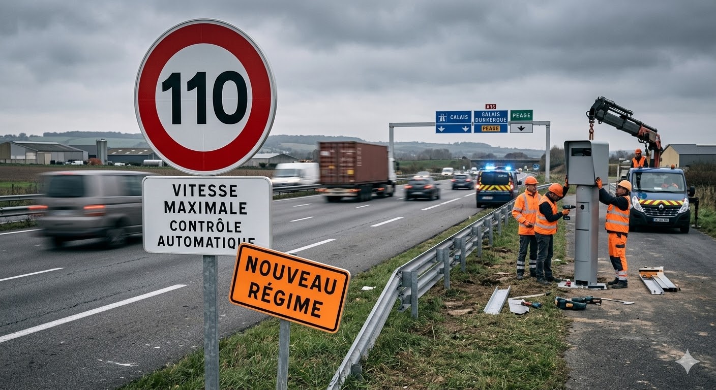 radar bientôt installé A16 Pas-de-Calais, réduction vitesse autoroute A16, contrôle vitesse littoral nord, amende excès vitesse autoroute, signalisation routière Pas-de-Calais, radar tourelle autoroute française, sécurité routière Pas-de-Calais 62, flash radar double face, limitation vitesse autoroute A16, retrait point permis conduire, prévention routière automobilistes nord, gendarmerie peloton autoroutier A16, installation radar automatique A16, vitesse maximale autorisée autoroute, contestation amende antai ligne, protéger usagers route vitesse, amende forfaitaire majorée justice, radar vitesse chantier A16, sécurité conducteurs littoral nord, nouveau radar Pas-de-Calais.