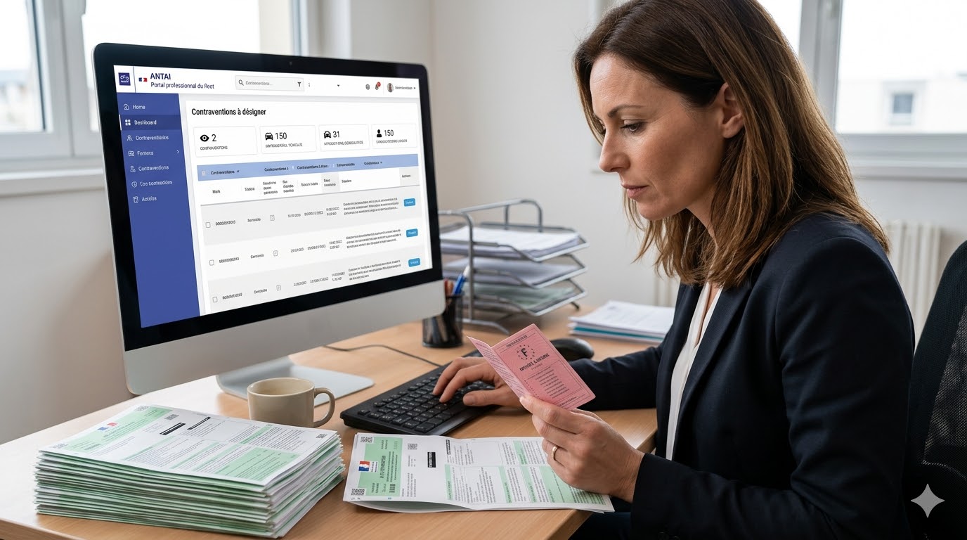 désigner un conducteur entreprise ANTAI, procédure désignation salarié amende, amende non désignation 450 euros, représentant légal infraction routière, gestion flotte automobile PV, portail ANTAI désignation conducteur, retrait points permis salarié, avis contravention entreprise délai, obligation désignation conducteur loi, amende forfaitaire personne morale, erreur procédure désignation ANTAI, avocat droit routier entreprise, contestation amende non désignation, paiement amende société piège, numéro permis conduire désignation, accusé réception ANTAI preuve, sécurité routière entreprise obligations, amende minorée majorée délais, désigner soi-même dirigeant voiture, flotte véhicule société PV.