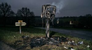 pays de fougères, radar tourelle incendié Fougères, vandalisme radar Ille-et-Vilaine, feu équipement sécurité routière, destruction bien public mât, gendarmerie enquête incendie volontaire, radar calciné Bretagne route, amende destruction matériel public, peine prison vandalisme radar, remplacement radar tourelle brûlé, sécurité routière département 35, infraction destruction par feu, dégradation mobilier urbain breton, enquête criminelle gendarmerie nationale, coût remplacement radar impôts, mât radar incendié nuit, colère conducteurs radar vitesse, amende forfaitaire majorée justice, procédure pénale vandalisme matériel, traces ADN enquête radar, signalement dégradation bien public.